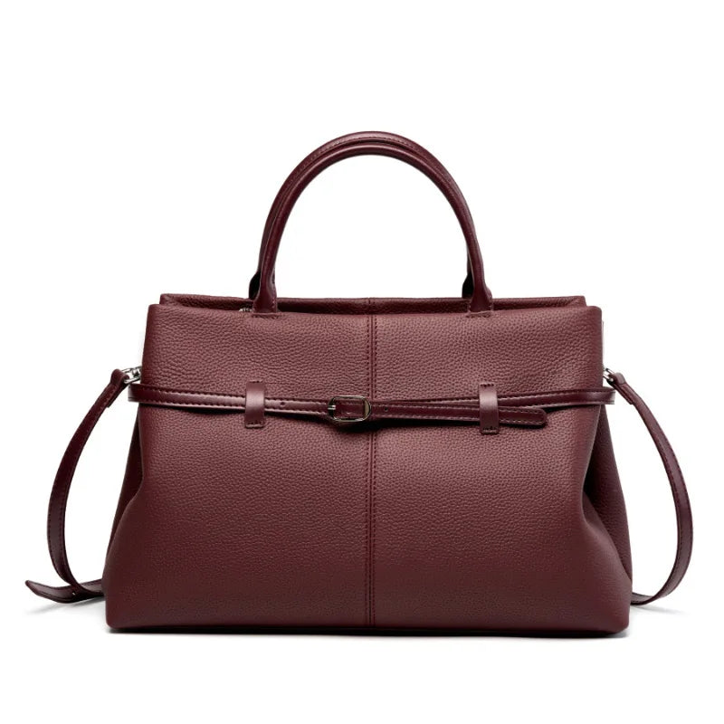 Women's Bags 2025 Genuine Leather Large Capacity Office Commuting Designer Inspired Tote Shoulder Bag Luxury Handbags for Women