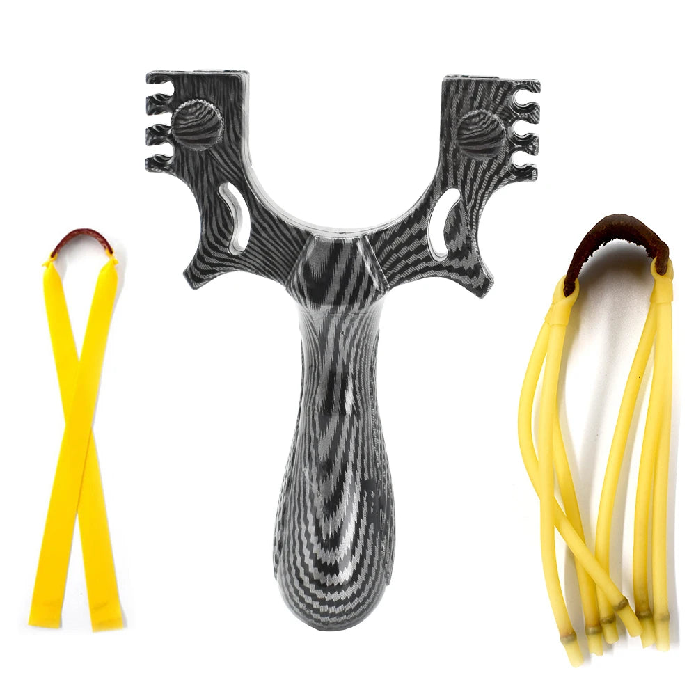 Shooting Sport Recreation Slingshot, Dual Purpose Bow Head Outdoor Catapult, Non-Slip Grip Shooting Slingshot