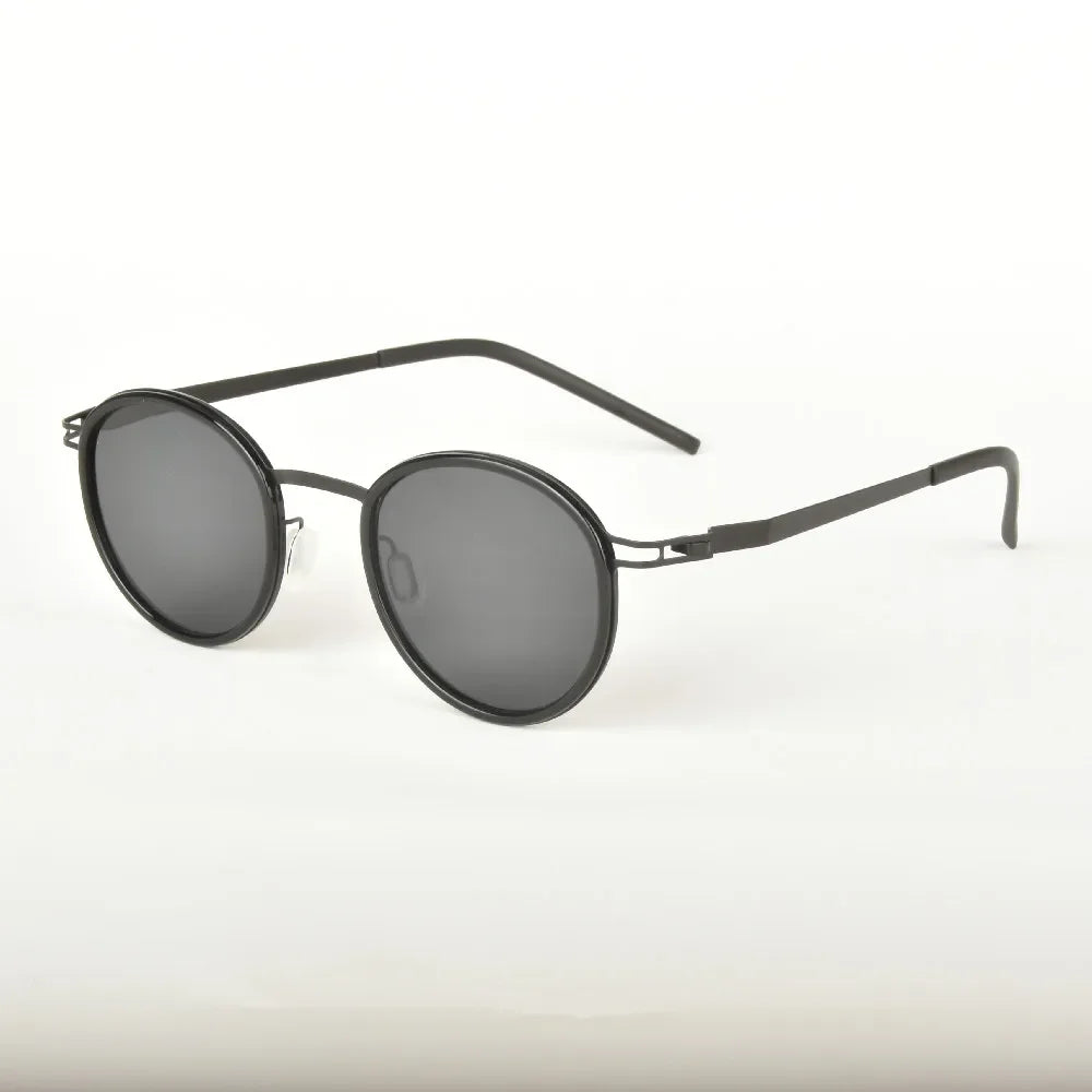 Germany Brand Polarized Sunglasses Men Women Round Driving Outdoor Glasses Frame UV Protect Sun Glasses Optical Eyeglasses Gafas