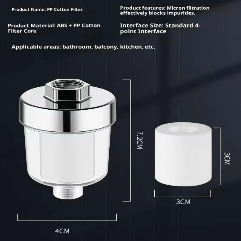 1PC Water Outlet Purifier Kits Universal Faucet Filter Kitchen Bathroom Shower Household Filter PP Cotton High Density Filter