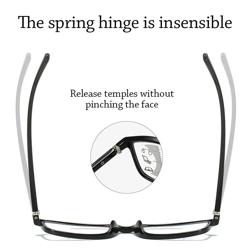 Progressive Multifocal Reading Glasses Anti-Blue Light Computer Glasses Eye Protection Ultra Light Eyeglasses For Men Women