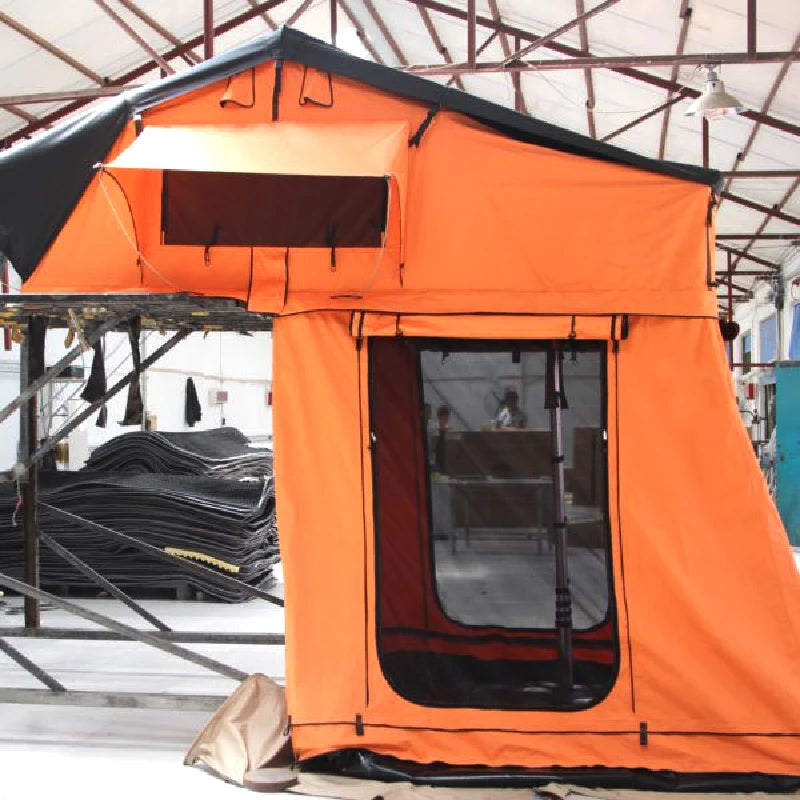 Soft shell roof tent, fully waterproof for all seasons of track tents