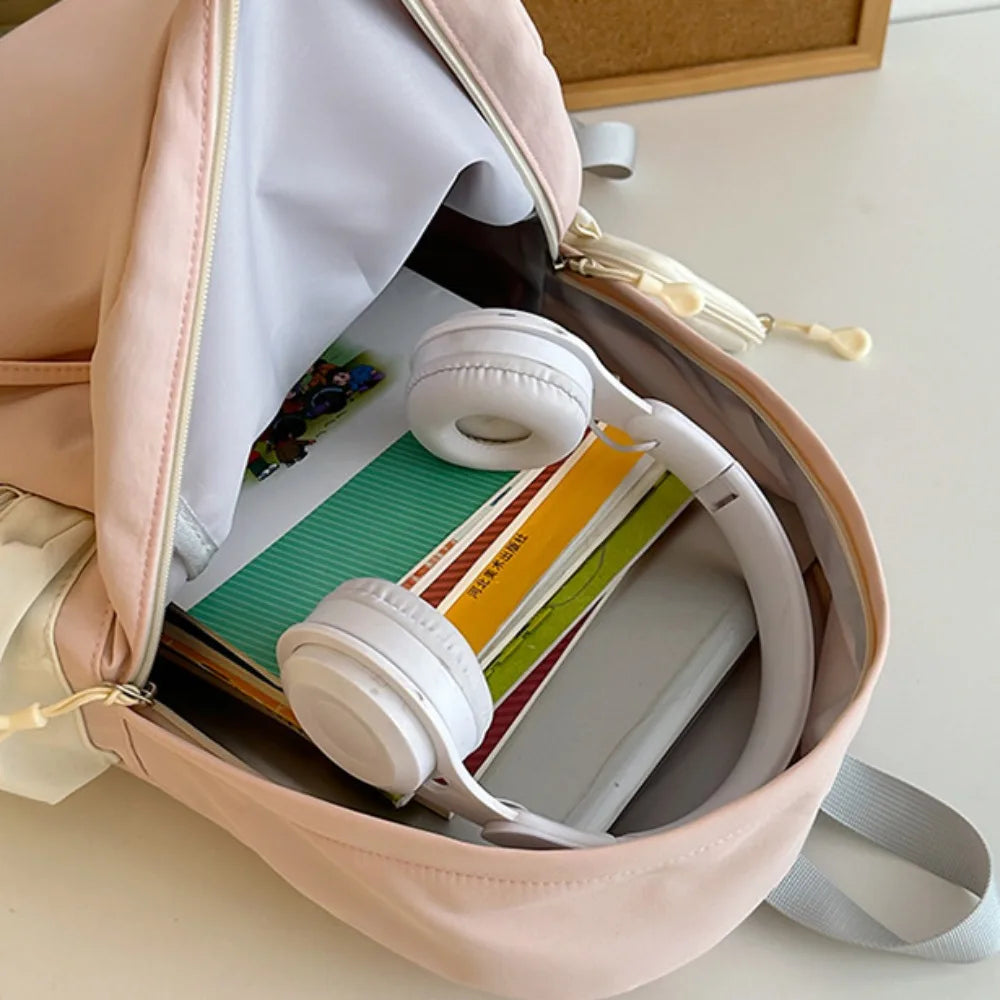 Waterproof Children's School Backpack Large Capacity Nylon Students Schoolbag Lightweight Tote School Bag Boys Girls