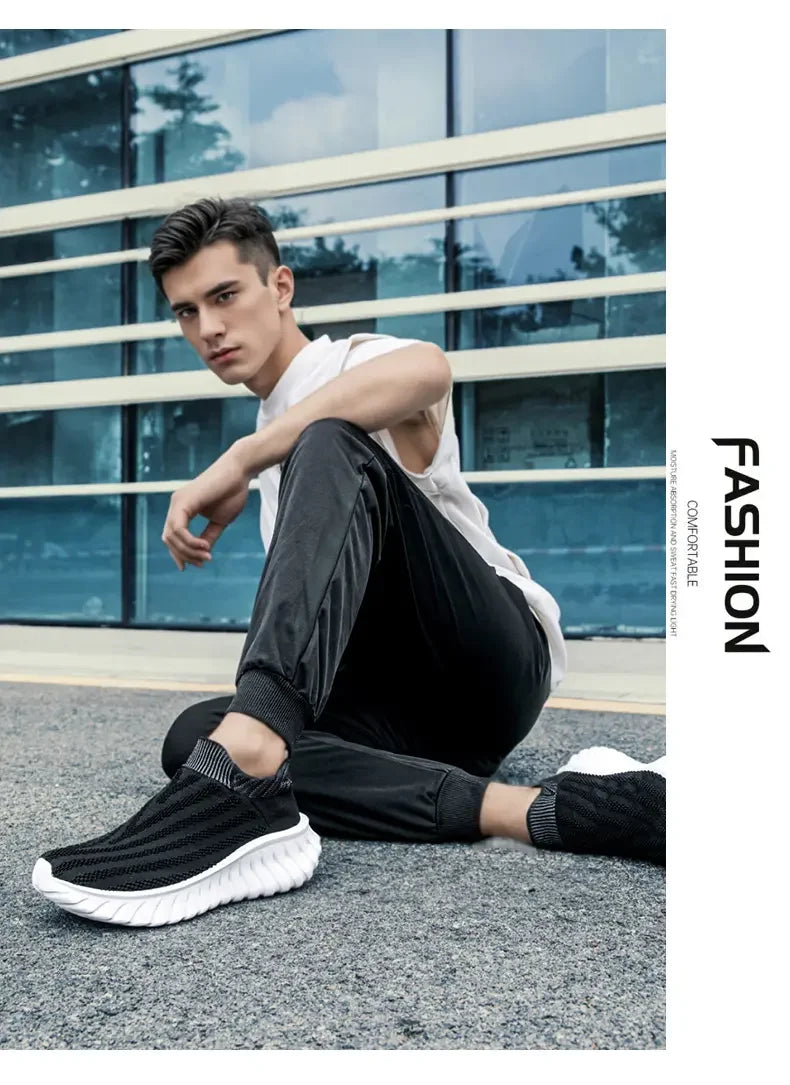 Men's One Foot Walking Shoes Anti Slip Running Shoes, Breathable Thick Soled Shoe Lightweight Fitness Casual Sneakers for Women