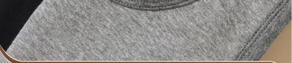 Men's Thermal Fce Lined Thiened Vest Warmth Inner Wear Slim Fit Anti-Cold Home Clothes Single Layer Knitted Fabric round...