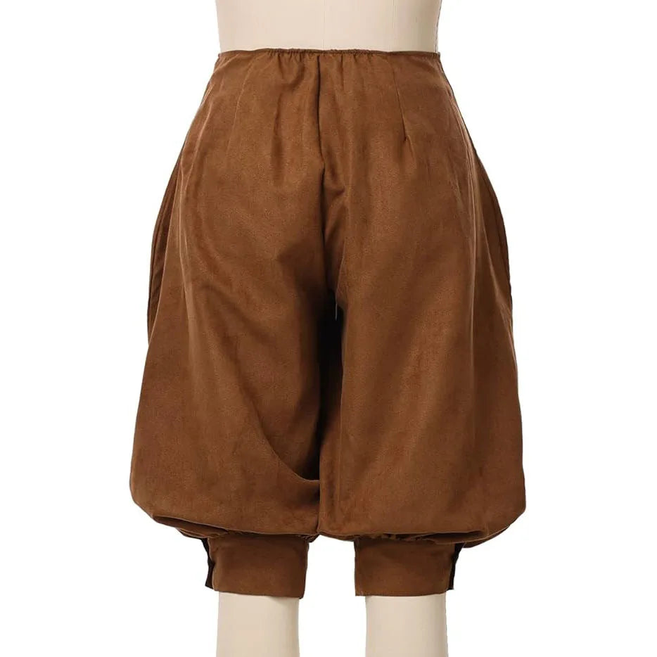 Pirate Pants Women Medieval Renaissance Viking Cosplay Costume Loose Pants Horseman Peasant Castaways Costume Bloomers Trousers
