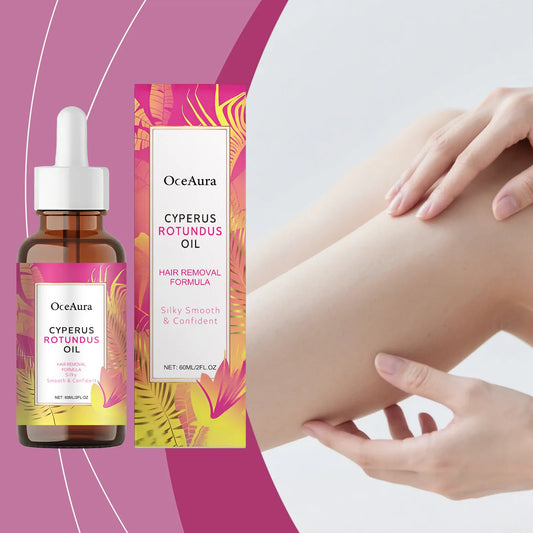 Natural Cyperus Rotundus Oil Hair Removal Depilatory Cleansing Moisturizing Hair Inhibitor Soothing Rejuvenating Armpit Body Oil