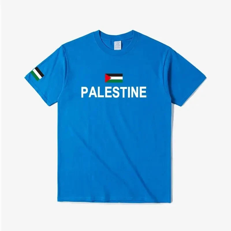 Palestine Palestinian National flag t shirt Fashion Jersey Nation Team 100% Cotton T-shirt Tees Country Sporting Gyms PS PSE Top