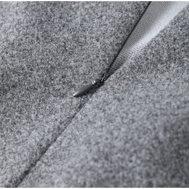 Elegant Women Solid Woolen Blazer Coat Skirt Suits Fashion Lapel Long Sleeves Overcoat Slim Hip Package Long Skirts Lady Outfits