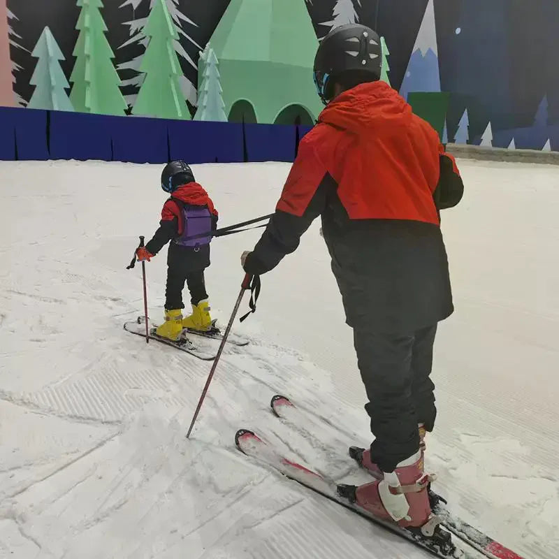 Ski Harness For Kids Child Snowboard Harness With Backpack Adjustable Snowboard Training Belt Children Speed Control Leash
