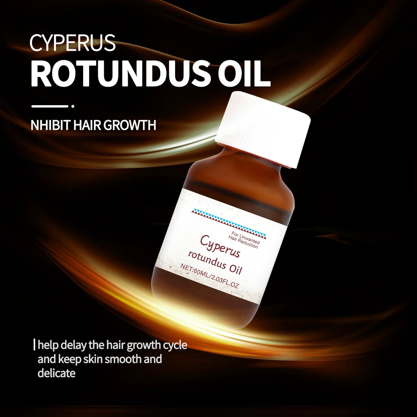 Cyperus Rotundus Oil Body Hair Remover Oil For Armpit Legs Arms Hair Growth Inhibitor Skin Care Body Soothes Moisturizing Oil