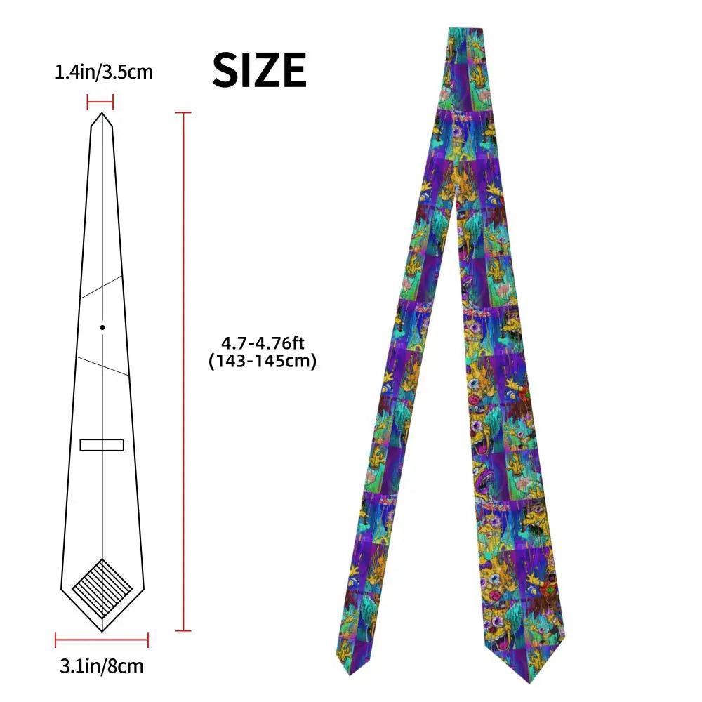 Personalized The S-Simpsones Homer Neck Ties Men Formal Silk Wedding Neckties
