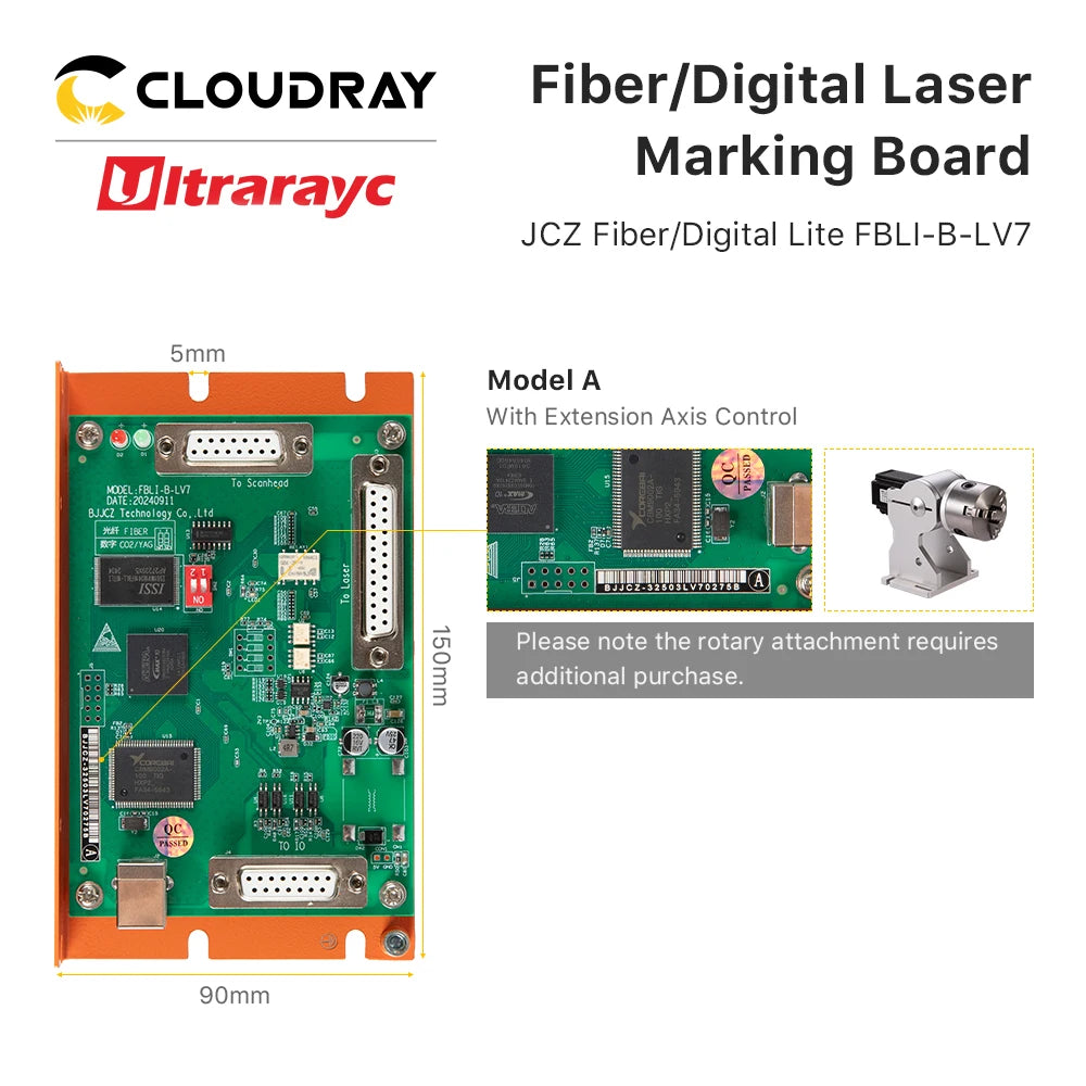 Laser Marking Board JCZ LV7 Laser Control Card Ezcad Software for 1064nm 355nm 10600nm Fiber UV Co2 YAG Laser Marking Machine