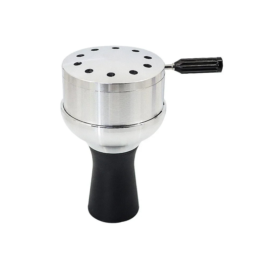 CRUSHER Arab Shisha Hookah Metal Bowl Set Charcoal Holder with Cover Heat Heat Management System Chicha for Smoking Accessories