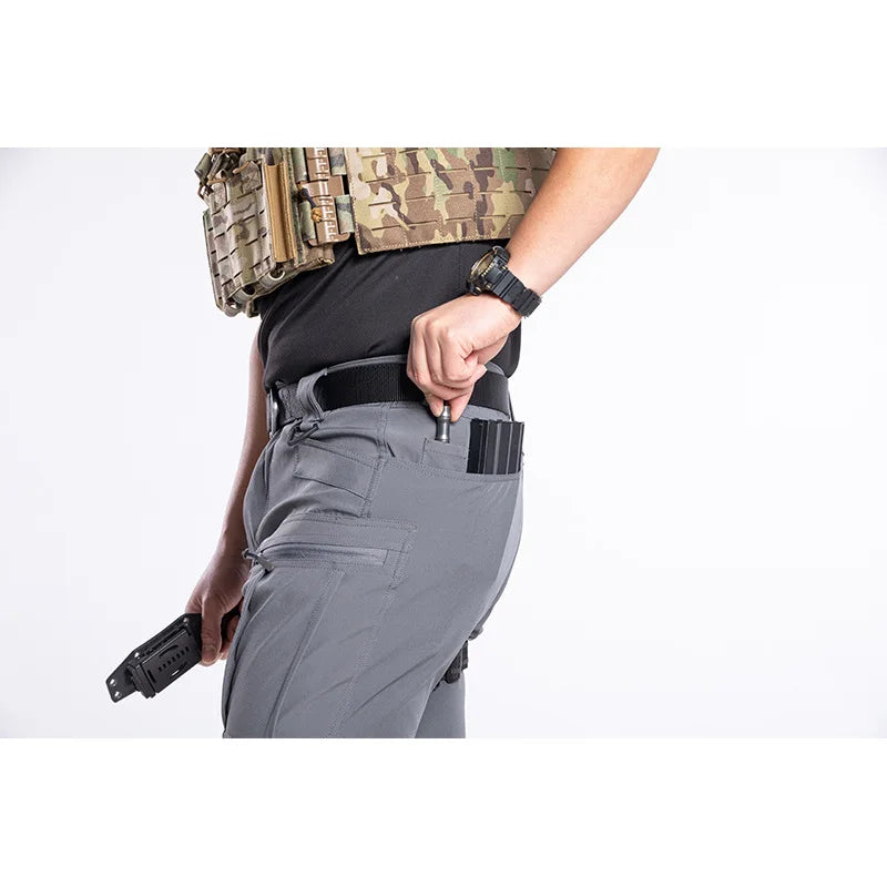 Men's Spring Autumn Tactical Pants Multi Pocket Outdoor Combat Trousers EU Size Waterproof Cargo Travel Sports Military Pants