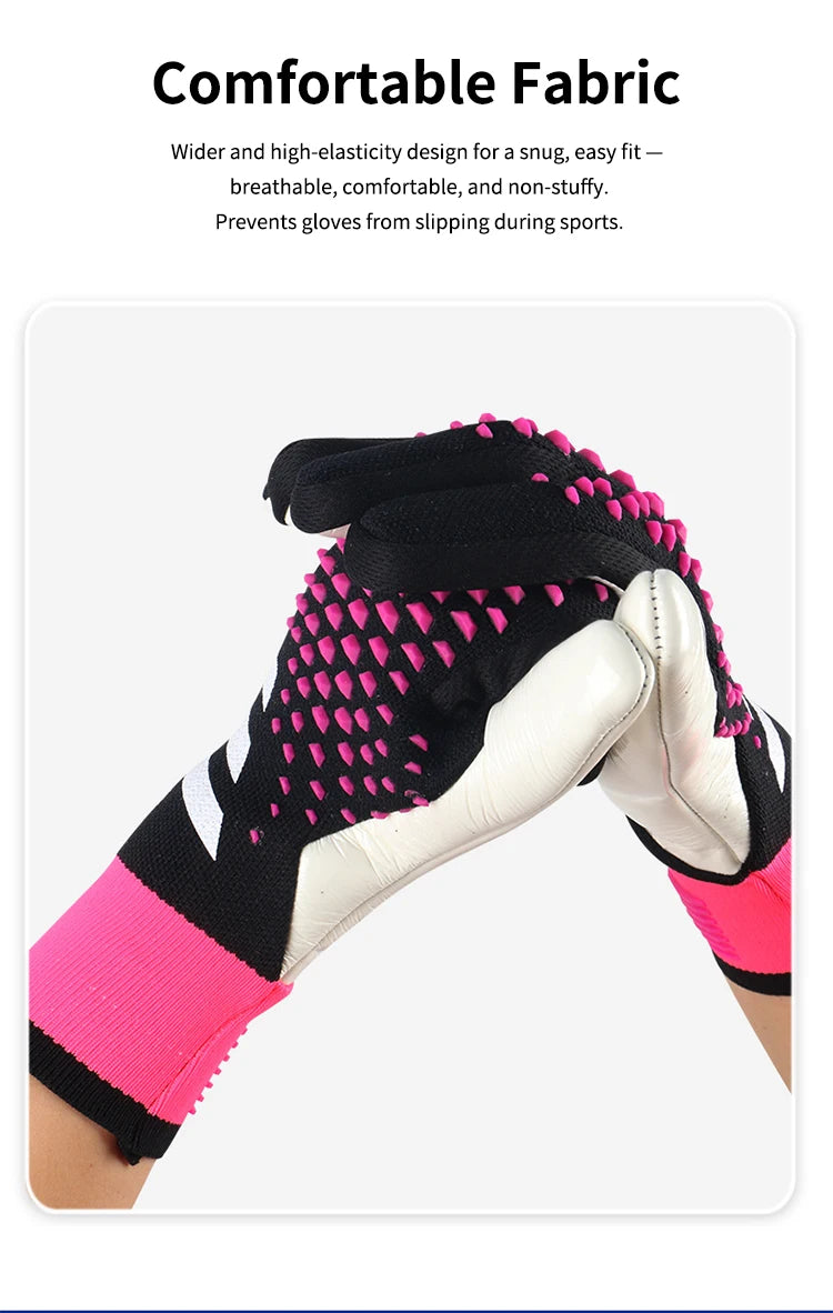 Football Goalkeeper Gloves Thickened Latex Anti-Slip Abrasion Resistant Finger Protection for Children Adult Soccer Sport Gloves