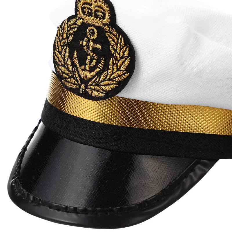 Net Pet Head Cap Funny Captain Halloween Hat Fancy Headgear for Puppy Dog Cat Party Dress Up Costume Accessories Photo Props