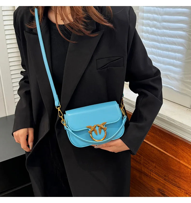 Ladies' Handbag, Swallow Bag, High-end, Fashionable, Versatile, Single Shoulder Crossbody Bag, Small Square Bag, Commuting Bag