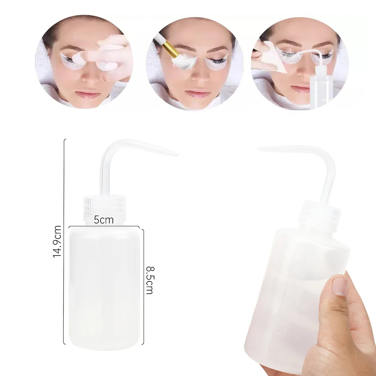 13Pcs Set Washing Kit 5 in 1 Lash  Bottle Eyebrow Mascara Wand Eye Pad PatchesShampoo Eyelash Brush Soap Foam Extension Cleaning