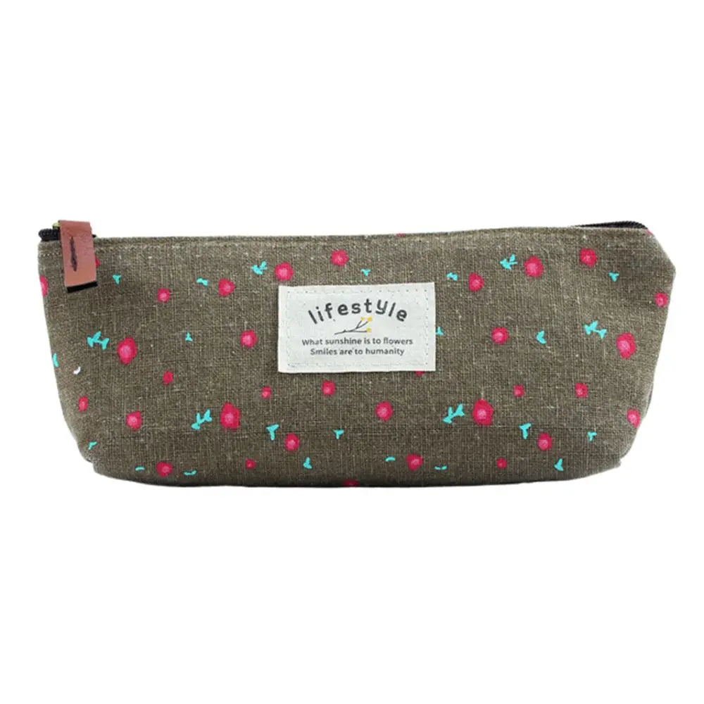 School Supplies Stationery Cosmetic Bag Fabric Makeup Bag for Girl Pen Bags Pencil Bag Pencil Case Zipper Pouch