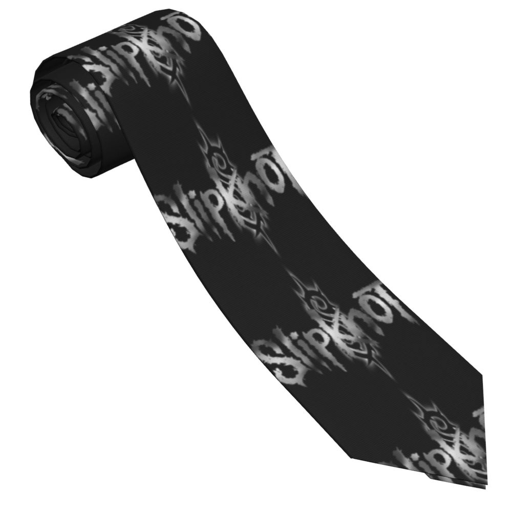 Slipknots Neckties Men's Customized Silk Heavy Metal Rock Music Gift Neck Tie for Office