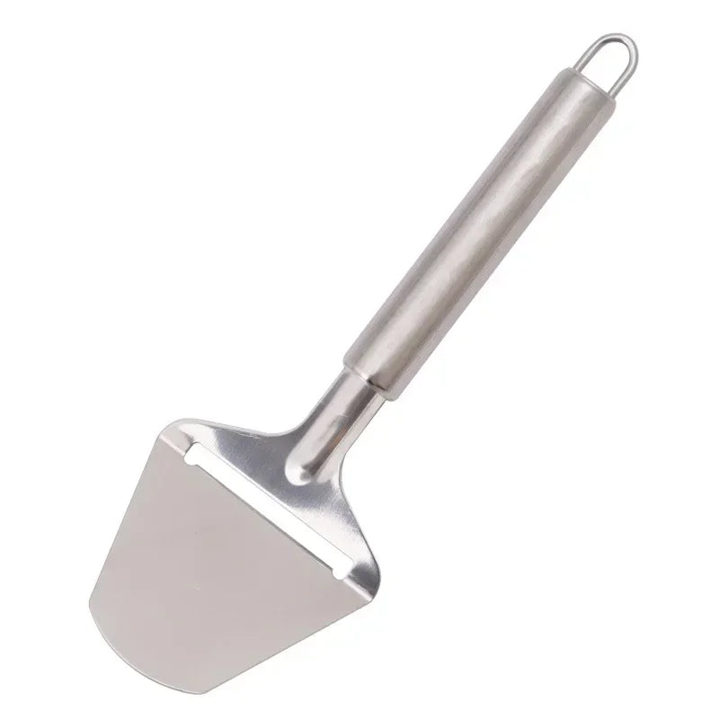 Stainless Steel Cheese Slicer Cake Shovel Butter Pizza Scraper Cheese Cutter Vegetable Durable and Sturdy Anti Slip Planer Blade
