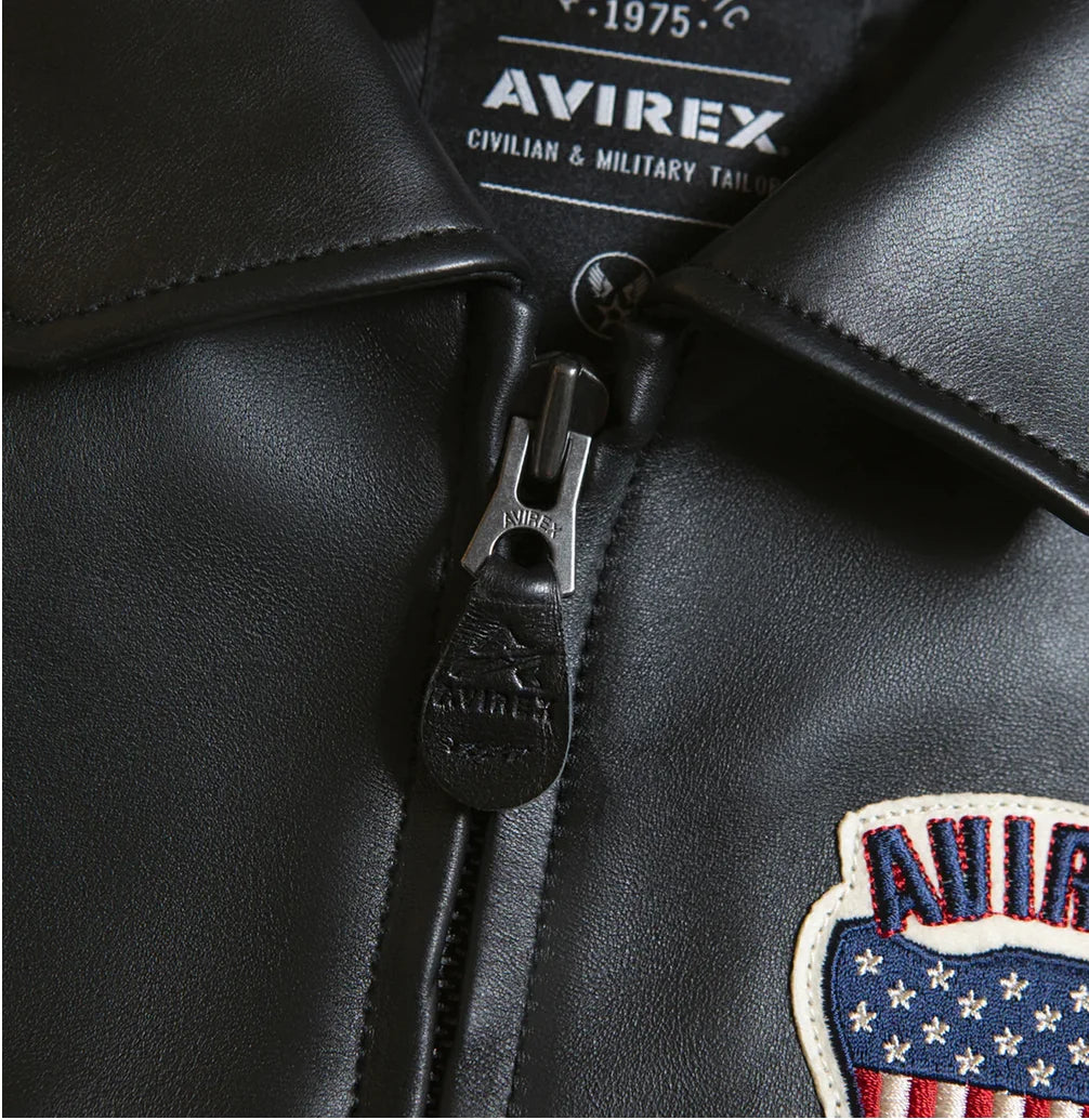 Avirex Spring 2024 New Listing Bomber Flight Suit Jacket 100% European Antique Sheepskin Classic Women's Pink Leather coat tops