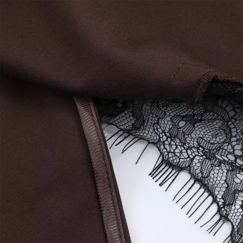 Women's Top Summer 2025 New Solid Color Suspender Lace Embellished Lingerie Top Sexy Fashion Personality Versatile