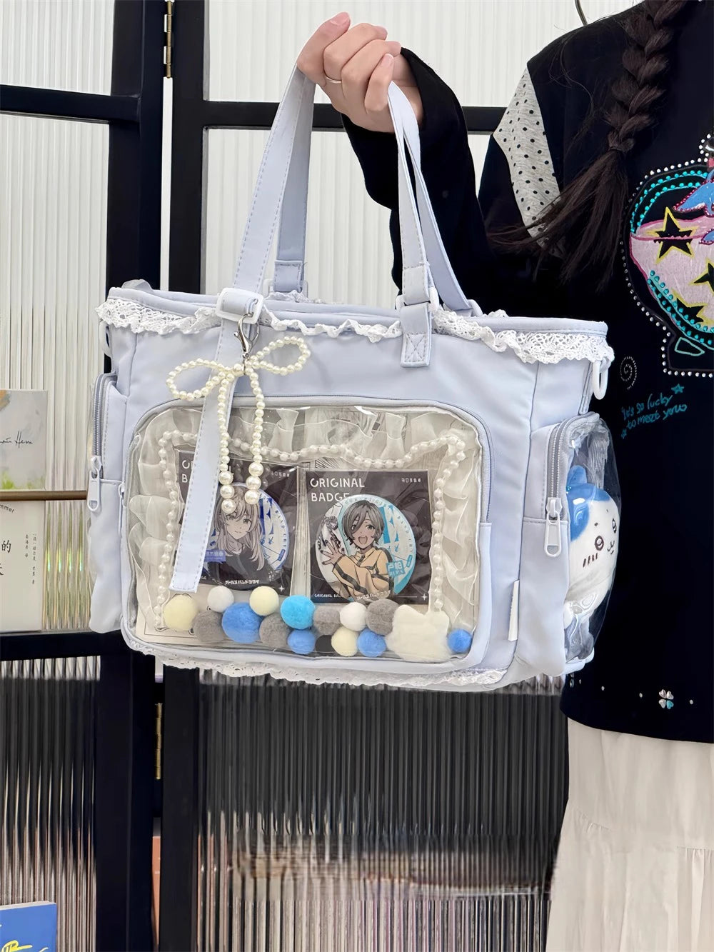 Ballet Girl Large Appetite Itabag Japanese Two-Dimension Single Shoulder Crossbody Bag Gift For Friends Women'S Handbag