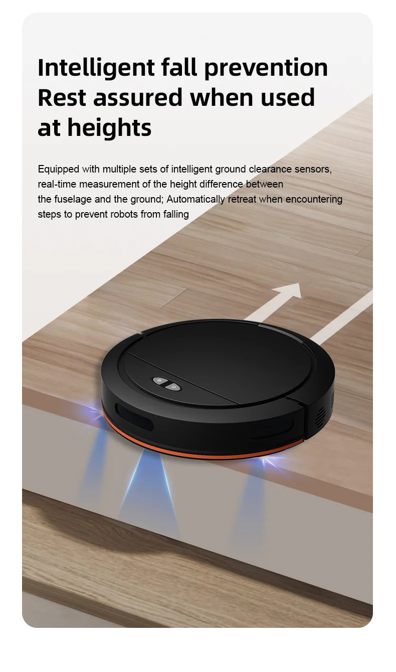 Robot Vacuum Cleaner, Fully Automatic Sweeping, Suction and Mopping Machine, Intelligent Three in One Lazy Vacuum Cleaner