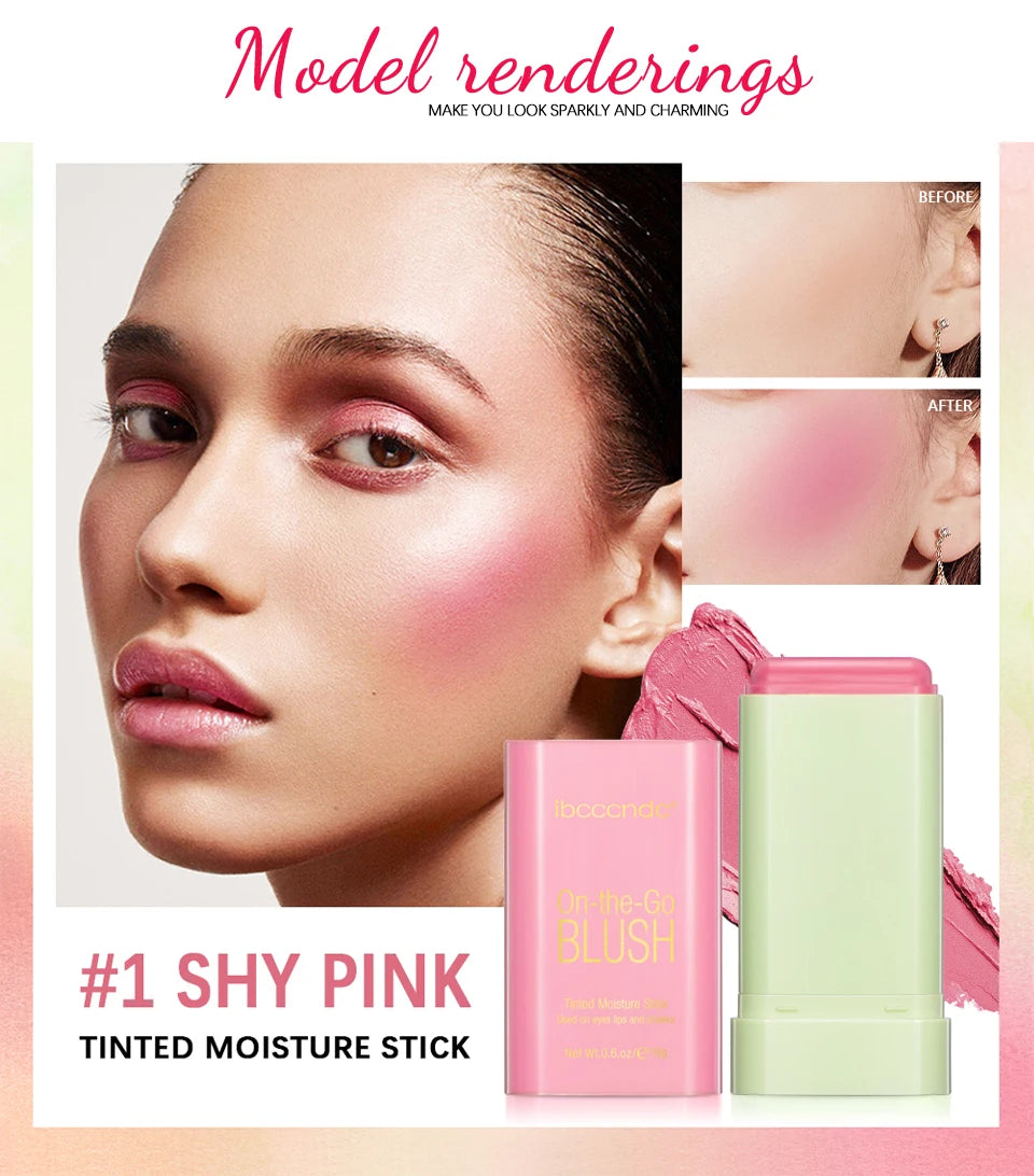 pixiBlush Cosmetic Blush Palette Long lasting Matte Stick Makeup Products Make Up Blusher Cosmetics Pink Blush in Bar Korean