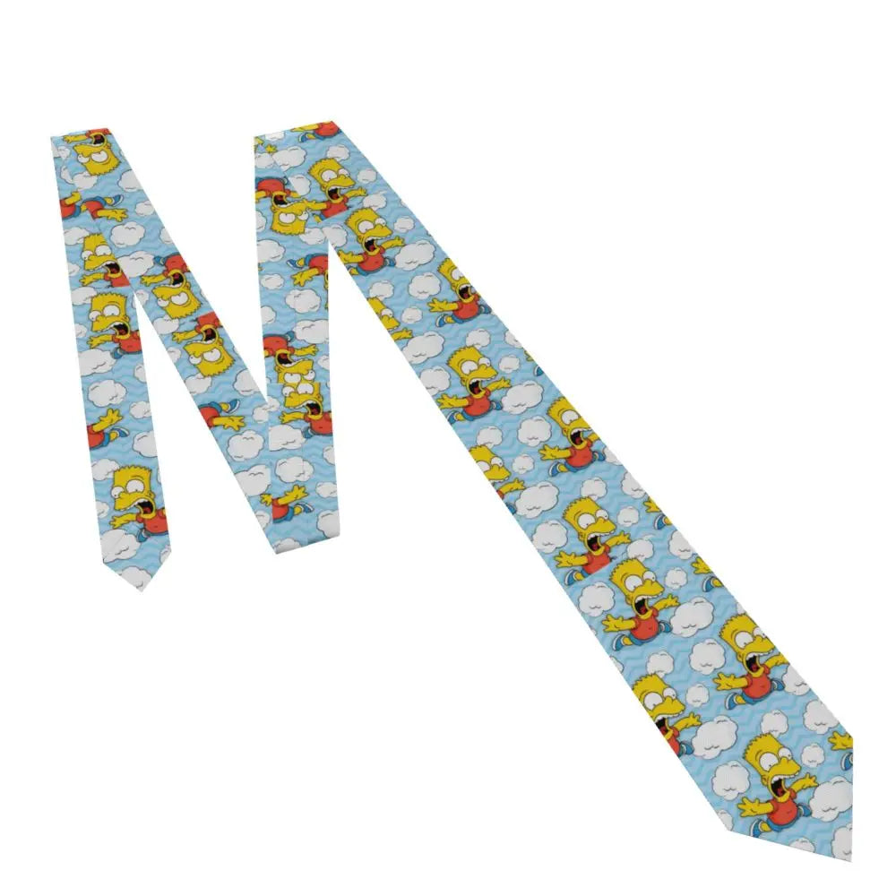 Personalized The S-Simpsones Homer Neck Ties Men Formal Silk Wedding Neckties