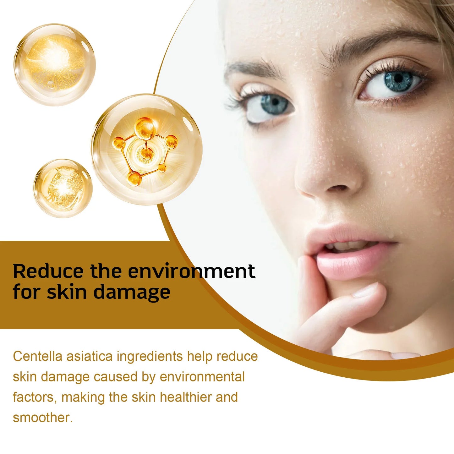 Korean Centella Asiatica Face Serum Nourish Dry Skin Smoothing Rejuvenation Skin Brightening Whitening Cream Facial Moisturizer