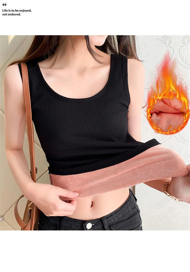 Thermal Underwear Vest Thermo Lingerie Woman Winter Clothing Comfortable Warm Top Inner Wear Thermo Shirt Ladies Undershirt New