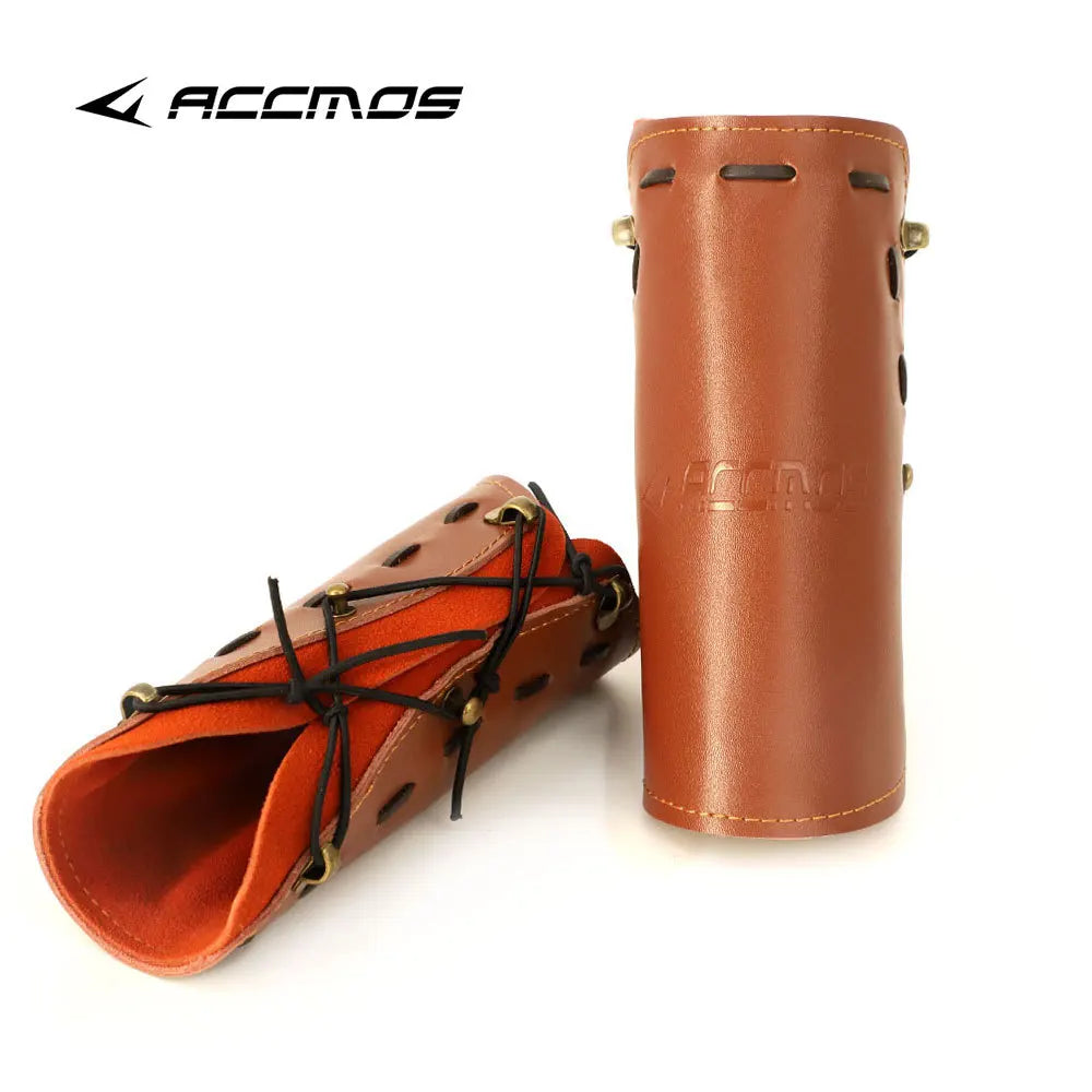 Archery Leather Protection Arm Guard,Safe Protect Sleeve,Adjustable Strap,Protective Gear,Accessories,Hunting,Shooting,Training
