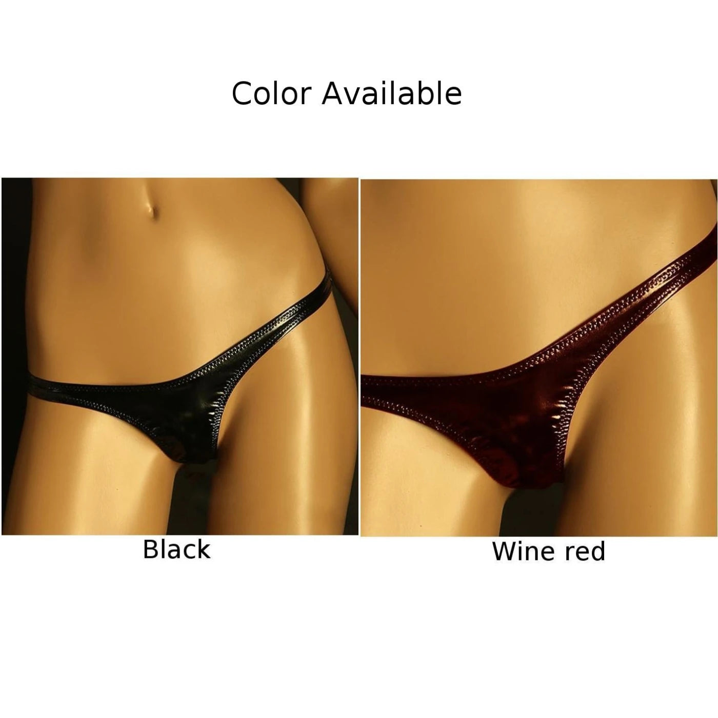 Fashion Hot New Comfort Women Thongs Lady T-Back Wet Look Panties Fashionable Lingerie Knickers Patent Leather