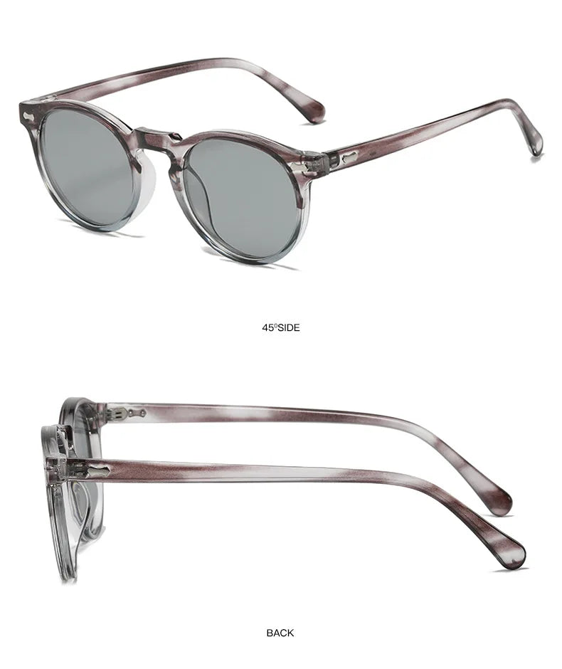 New Retro Polarized Sunglasses Men Women Fashion Small Round Sun Glasses For Male Female Literary Vintage Shades Driving Eyewear
