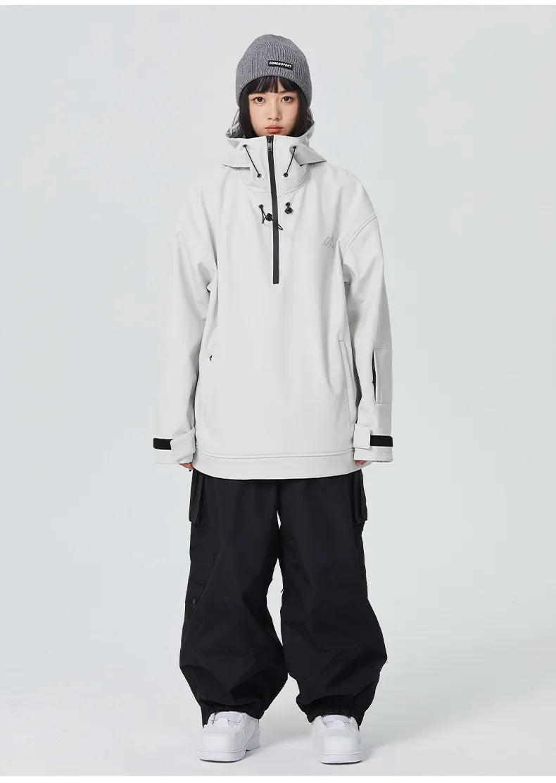 New Couple's Skiing Jackets 2025 Winter Warm Snow Clothes Pro Windproof Woman Ski Sport Hoodies Man Outdoor Snowboard Tracksuit