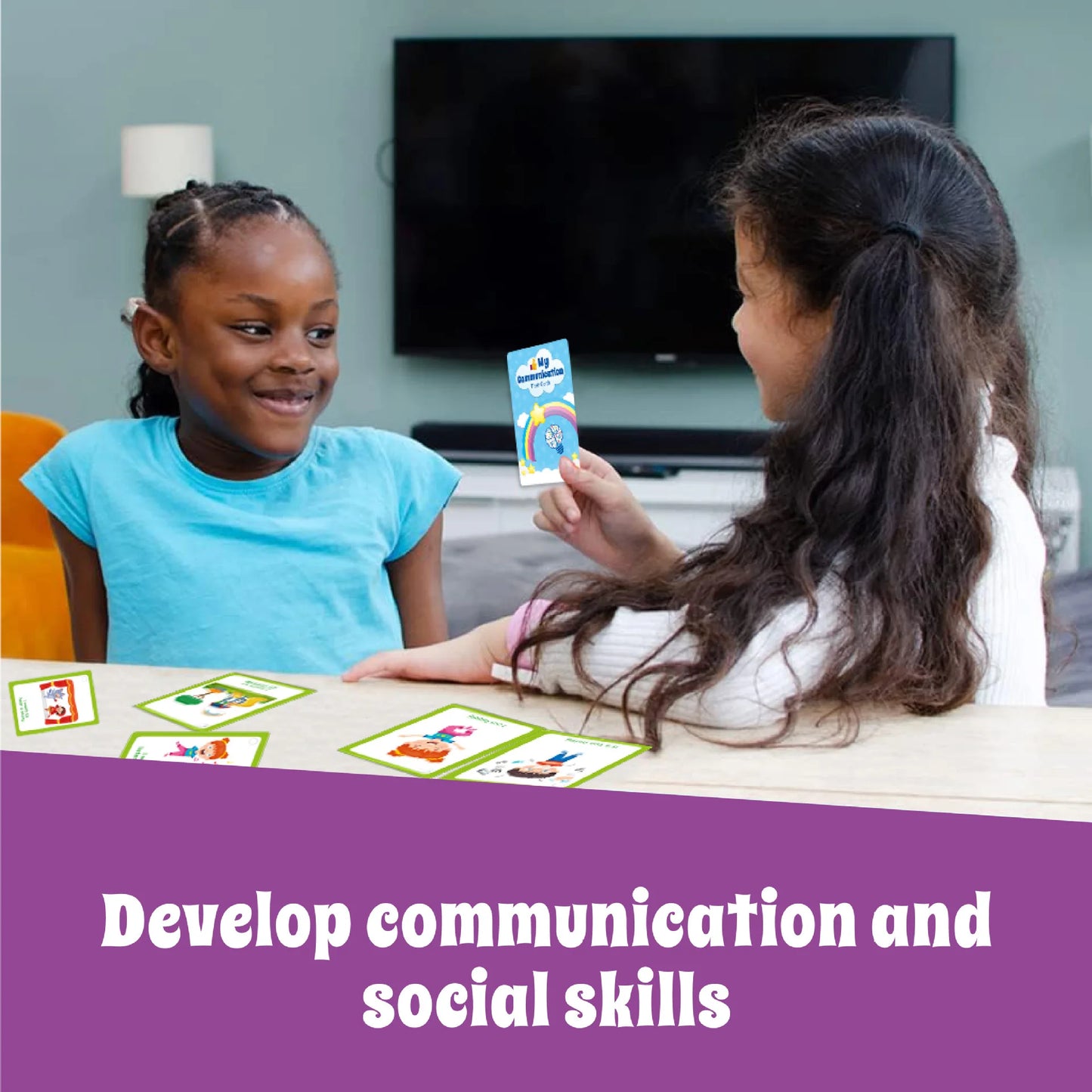 Bview Art Autism Communication Cards for Kids Nonverbal Visual Learning Tools Special Needs Cognitive Prompt Cards