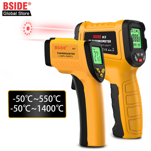 TK HOT BSIDE H3 Infrared Thermometer Gun -50~1400°C Handheld Digital Laser Industrial  Non Contact Temperature Measuring Tester