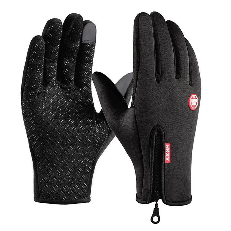 Outdoor Warm Gloves Autumn Winter Thermal Sport Cycling Running Bicycle Ski Gloves for Camping Hiking Motorcycle Gloves MenWomen