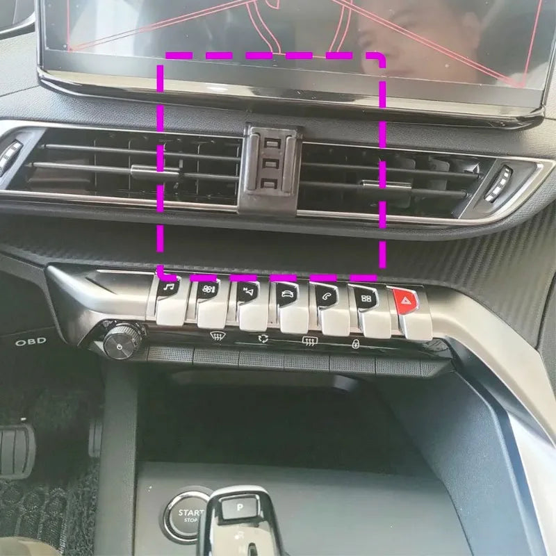 Car Phone Holder Wireless Charging Accessories For Peugeot 4008 2016 2017 2018 -2023 Space Wagon 5008 T87 2017-2023