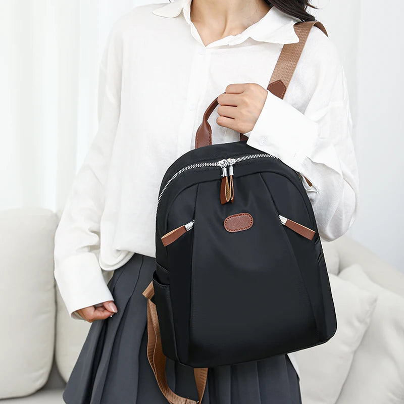 High Quality School Student Backpacks Large Capacity Travel Bags Fashion nylon Cloth Bag Trendy Computer Bag Backpack Washable