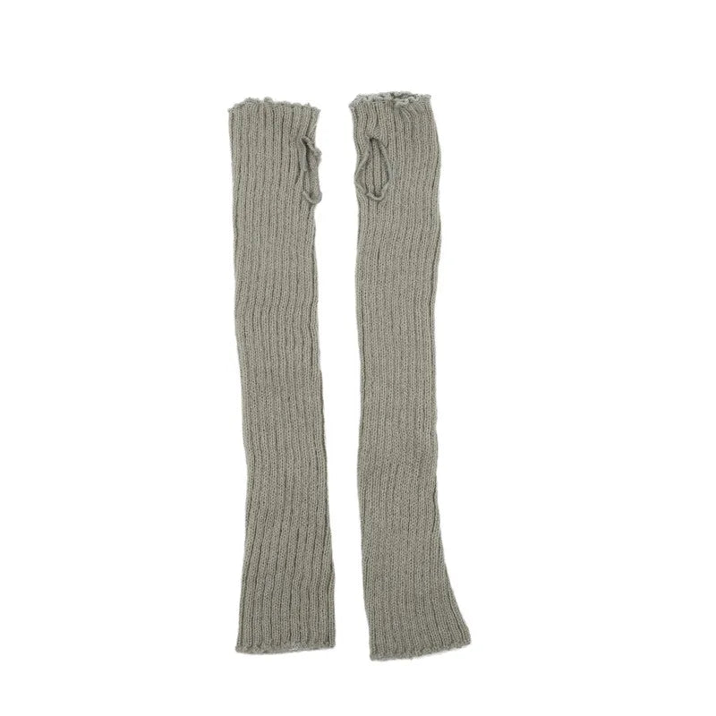 Women's Leg Warmer Lolita Long Socks Knitted Keep Warm Foot Cover Ladies Autumn Winter Black White Twist Crochet Socks Boot Cuff