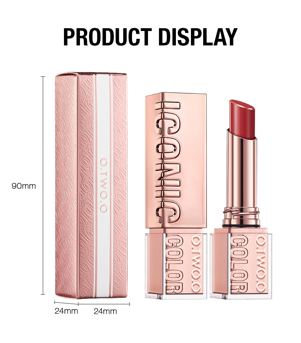 Hydrating Satin Lipstick Long Lasting Moisturizing Nourishing Non Oily Plump Lips Gloss Smooth Formula Glowing Finish