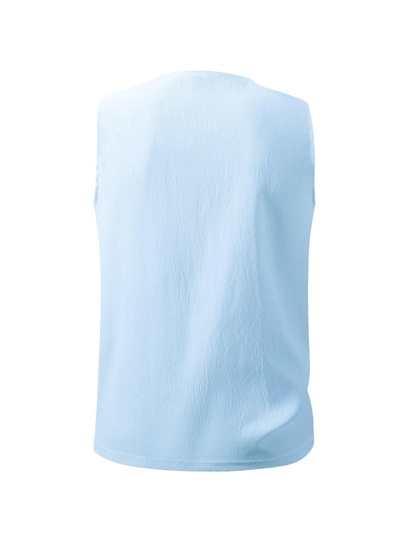 Summer Mens Tank Tops Vest Casual Comfortable breathable Sleeveless Shirts Loose Lace Up O-Neck Tops Streetwear