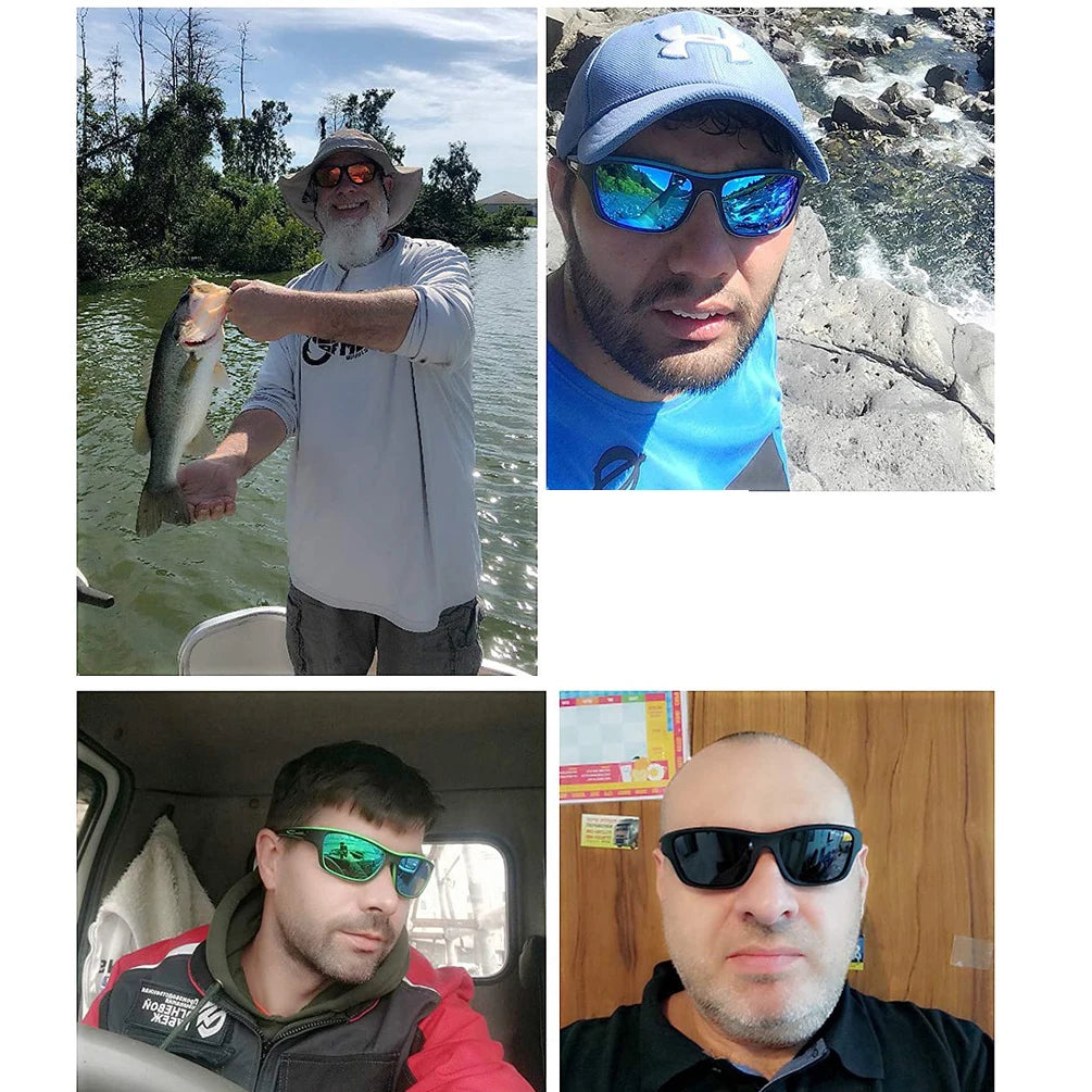 New Polarized Fishing Glasses Men Driving Shades Outdoor Eyeglasses Male Sport Sun Goggles Hiking Women UV400 Eyewear
