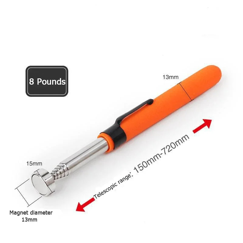 Telescopic magnetic pen mini portable retractable pick-up rod can pick up nuts and bolts convenient tool