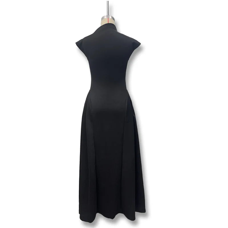 Evening Dress Dresses 2025 Woman Vestidos A-line Women's Clothing Solid Color Sleeveless Party Prom Banquet Temperament Elegant