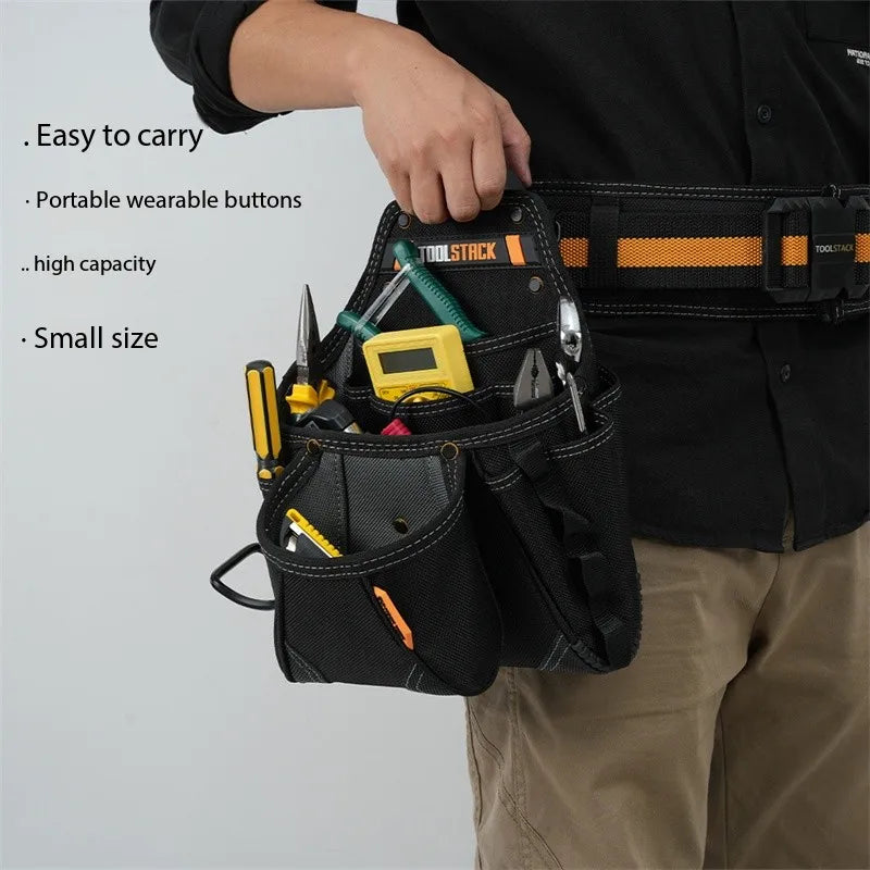 TOOLSTACK TSK-02 Framer Pouch Double -Pocket Multifunctional Tool Waist Bag Durable Bags Carpenters Pouch Tools Package Bag Work